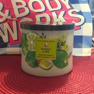 BBW Sunny Lime 3 wick candle 🕯️
